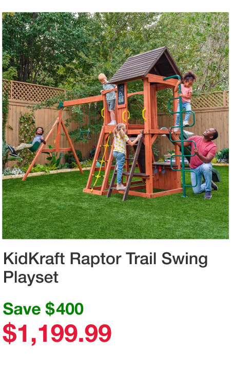 KidKraft Raptor Trail Swing Playset