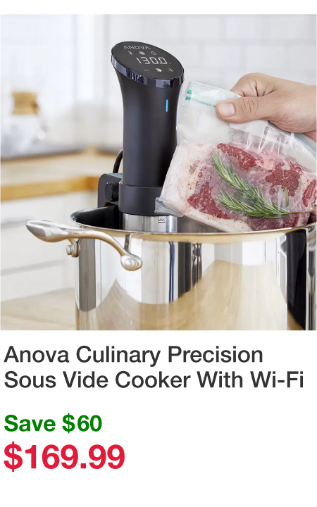 Anova Culinary Precision Sous Vide Cooker With Wi-Fi