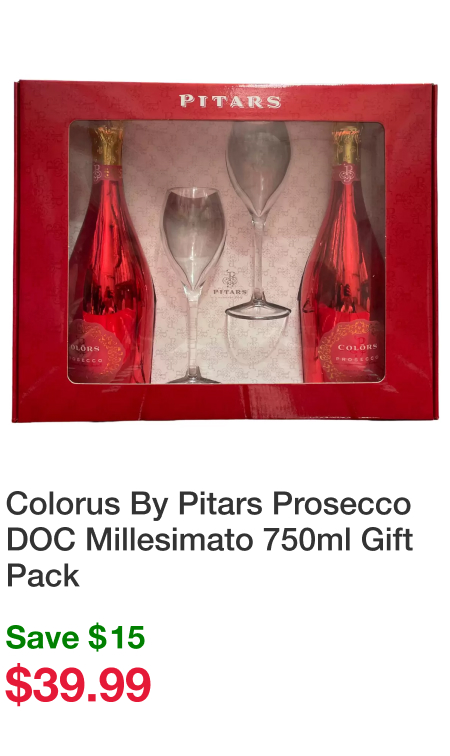 Colorus By Pitars Prosecco DOC Millesimato 750ml Gift Pack