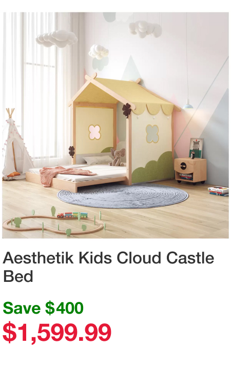 Aesthetik Kids Cloud Castle Bed