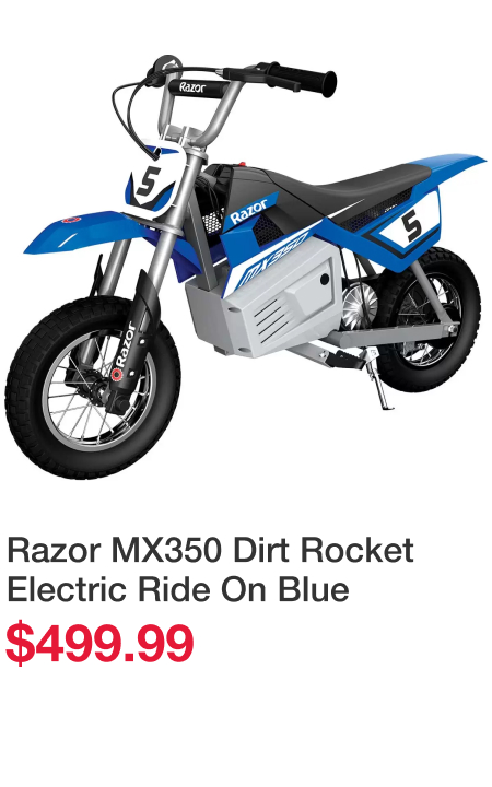 Razor MX350 Dirt Rocket Electric Ride On Blue