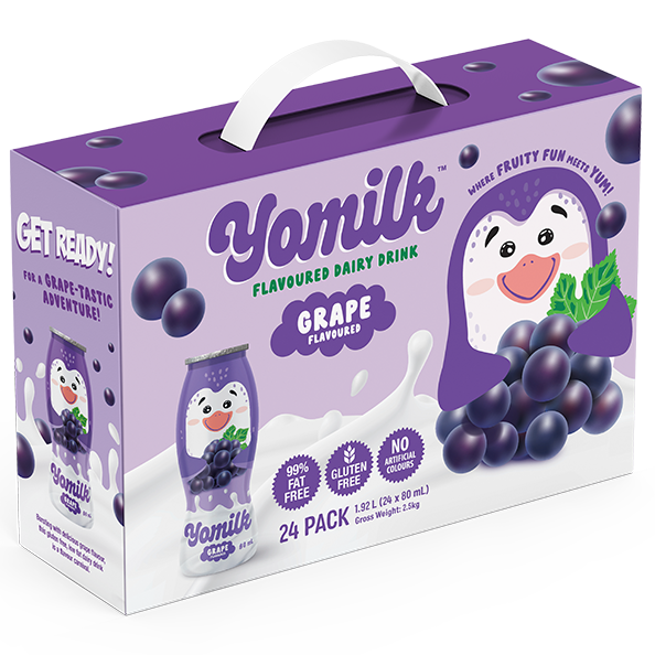 Yomilk Grape Flavoured Milk 24 x 80ml