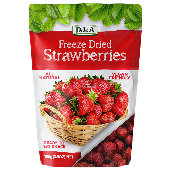 DJ&A Freeze Dried Strawberries 100g