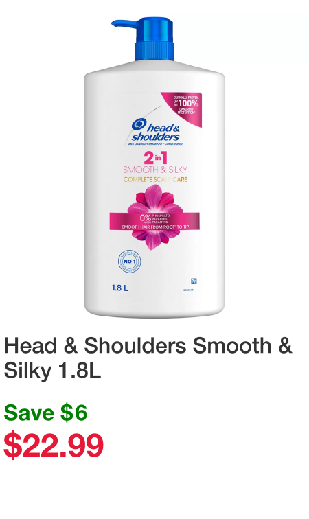 Head & Shoulders Smooth & Silky 1.8L