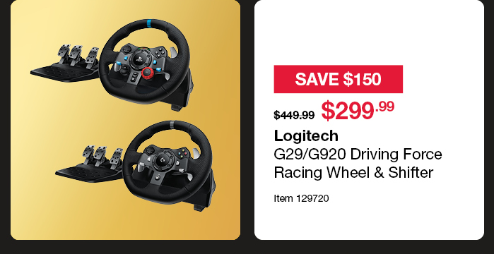 Logitech G29/G920 Driving Force Racing Wheel & Shifter