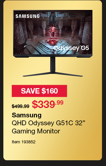 Samsung QHD Odyssey G51C 32” Gaming Monitor