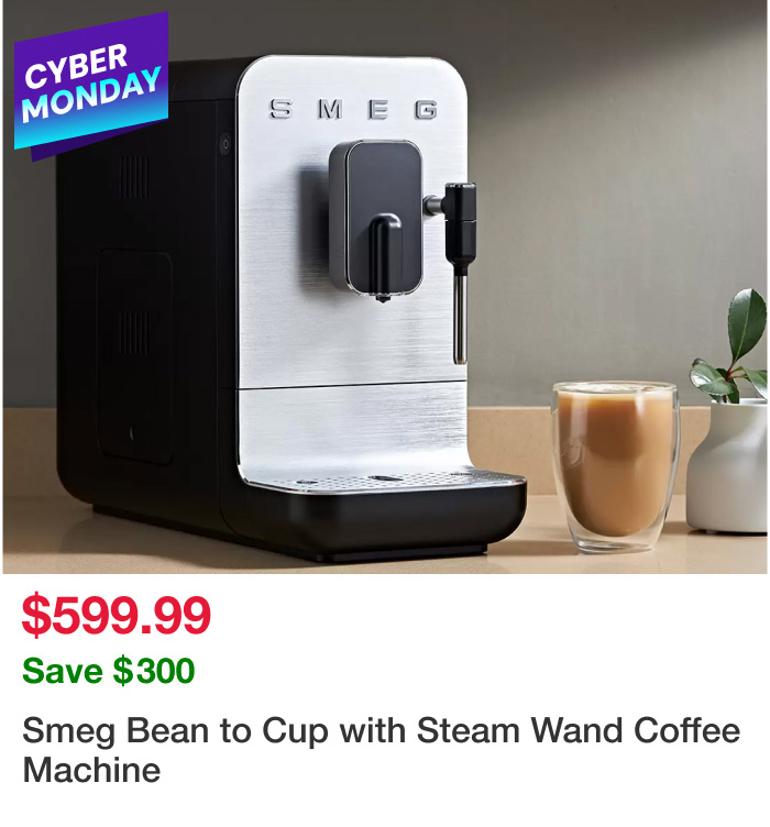 Smeg Bean to Cup with Steam Wand Coffee Machine