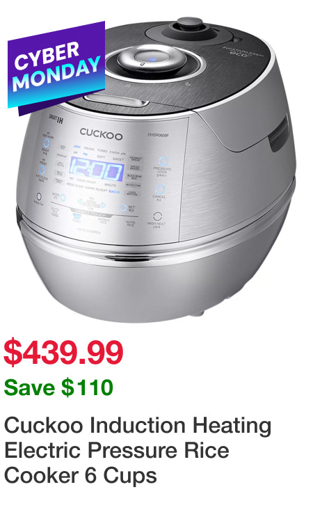 Cuckoo Induction Heating Electric Pressure Rice Cooker 6 Cups