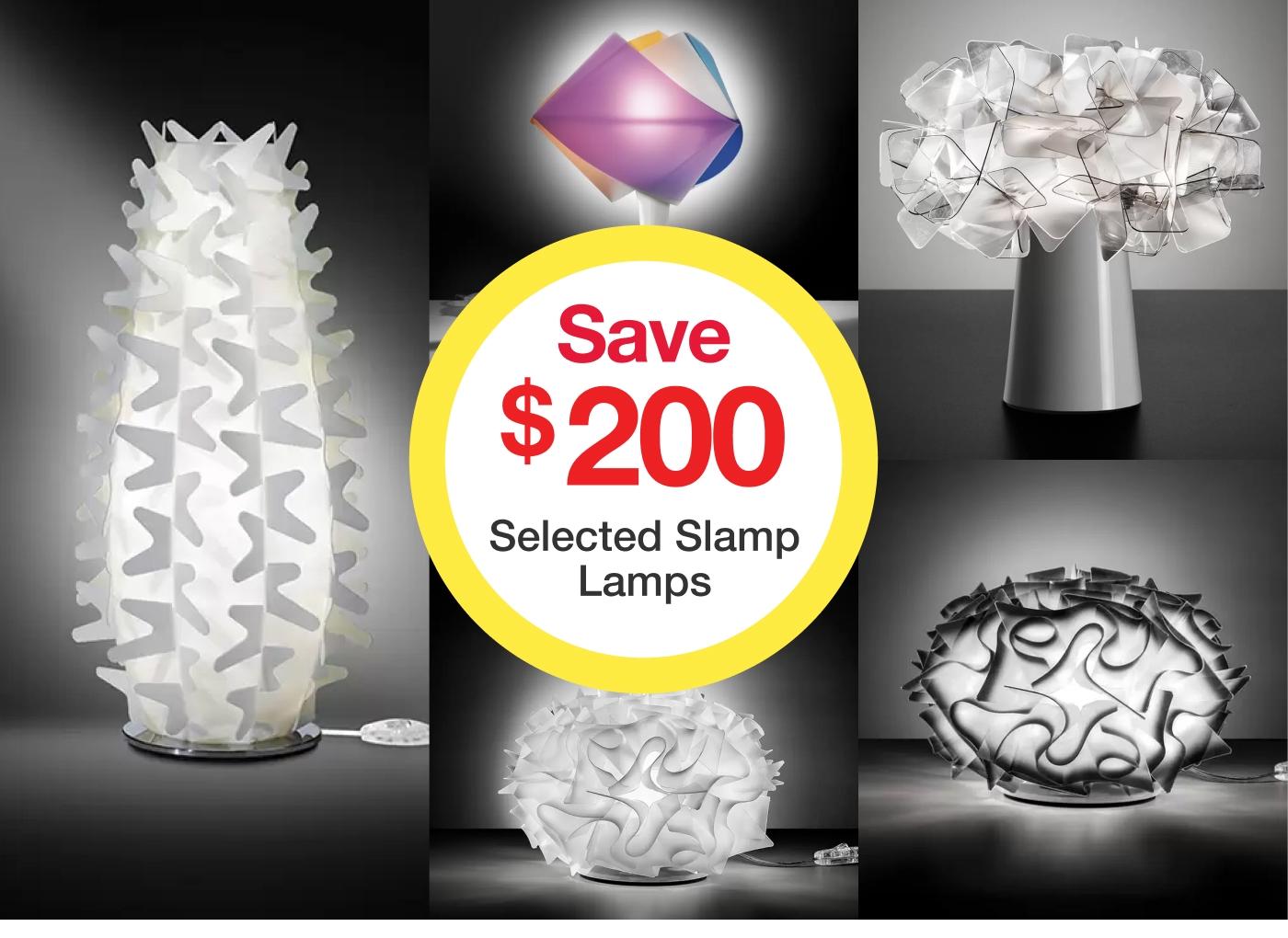 Save on selected Slamp Lamps