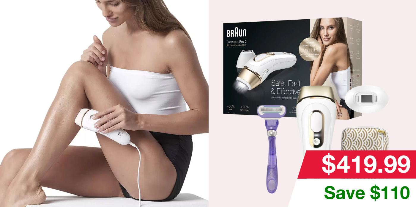 Braun IPL Silk Expert Pro 5 Permanent Visible Hair Removal