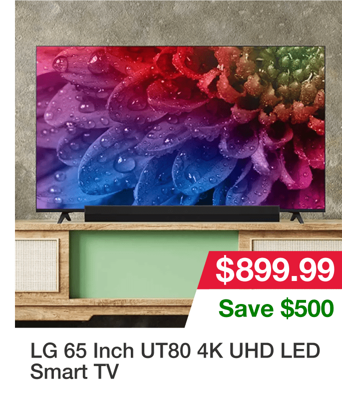 LG 65 Inch UT80 4K UHD LED Smart TV