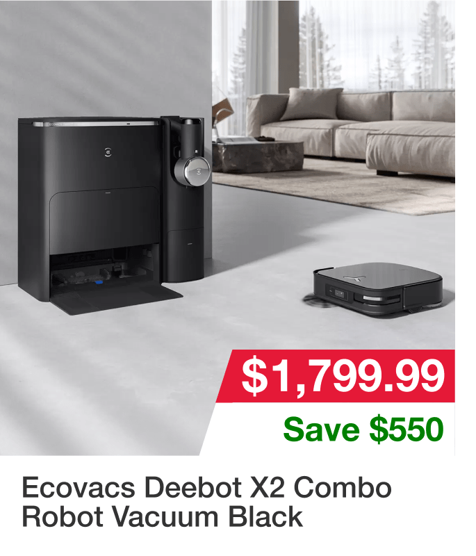 Ecovacs Deebot X2 Combo Robot Vacuum Black