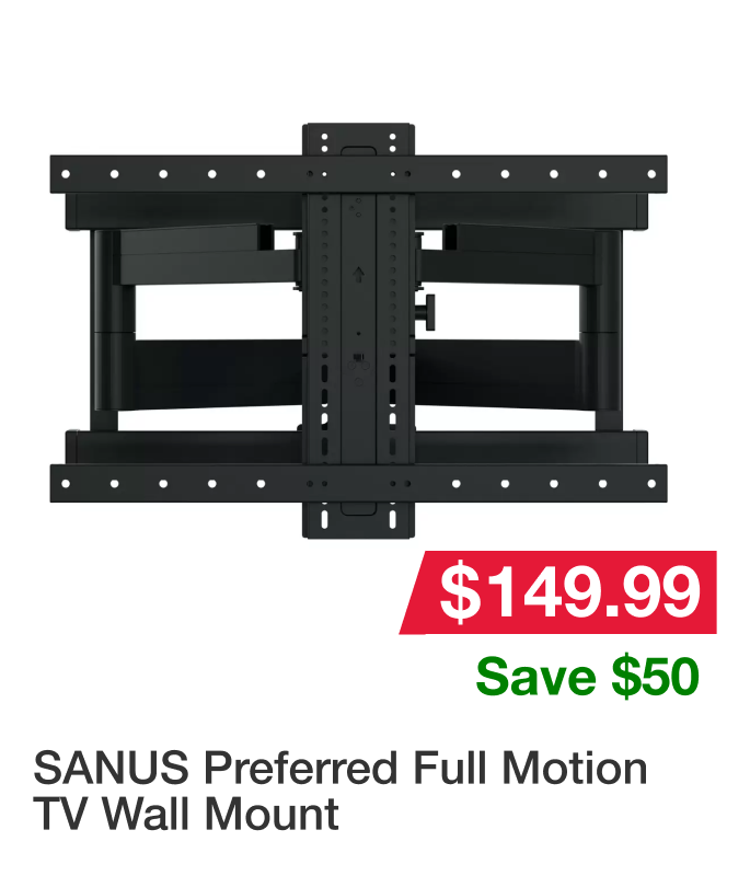 SANUS Preferred Full Motion TV Wall Mount