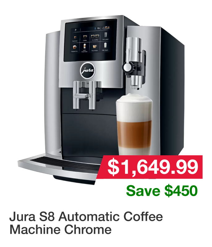 Jura S8 Automatic Coffee Machine Chrome