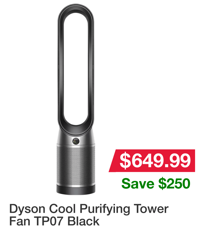 Dyson Cool Purifying Tower Fan TP07 Black