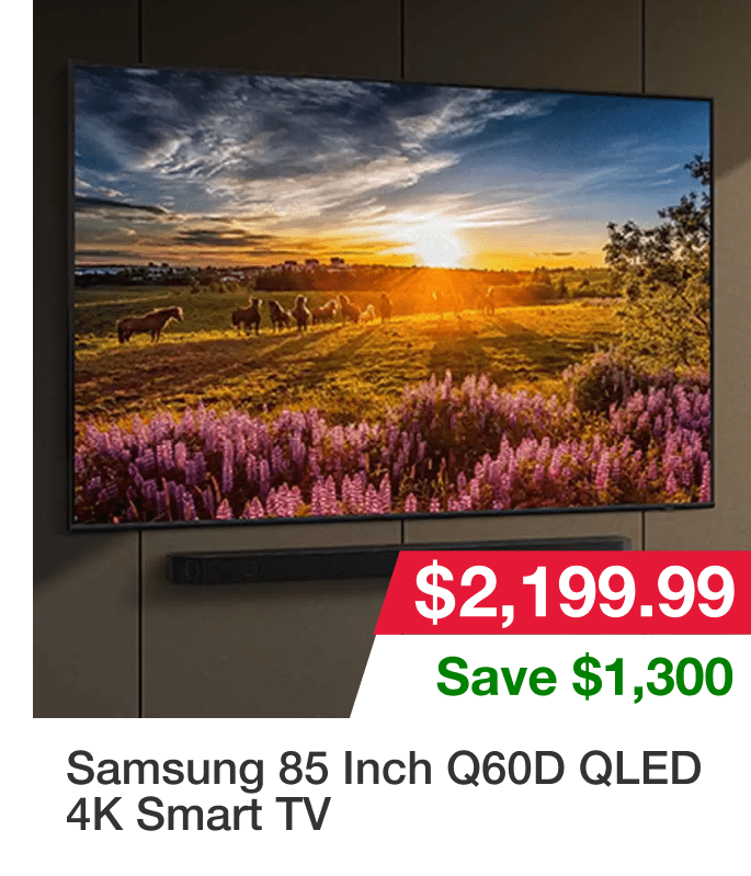 Samsung 85 Inch Q60D QLED 4K Smart TV