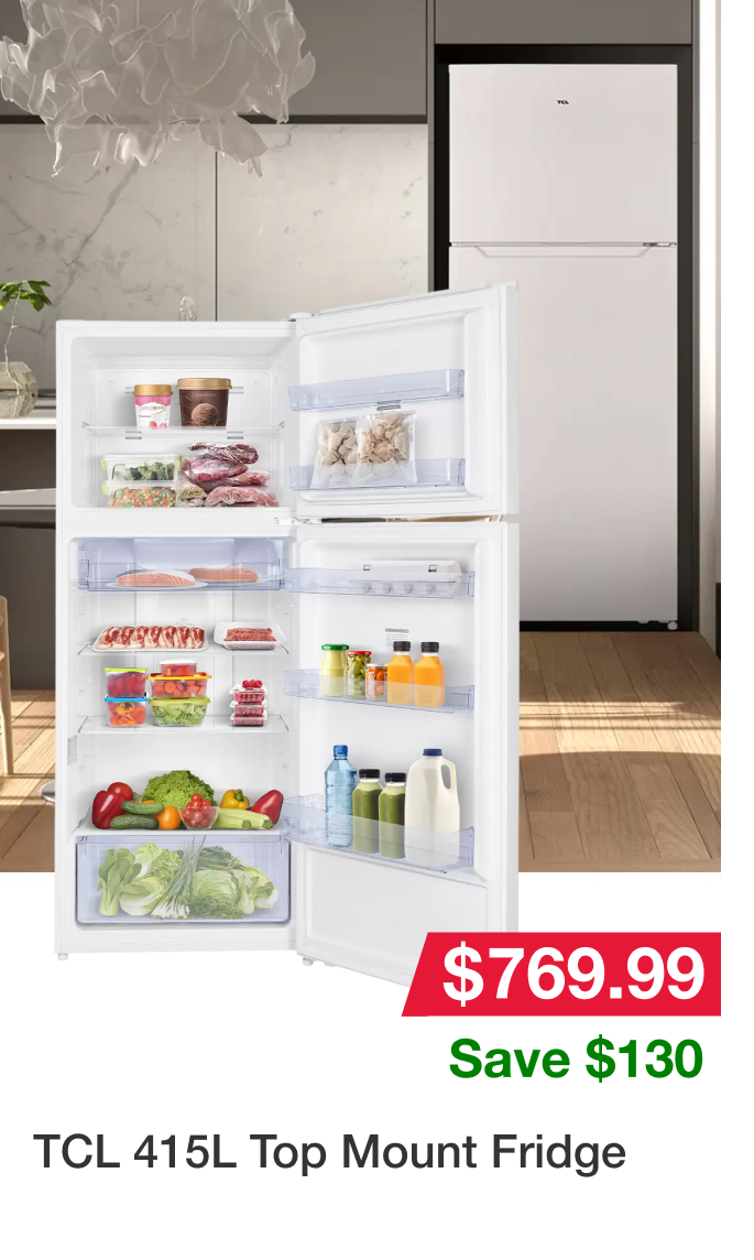 TCL 415L Top Mount Fridge