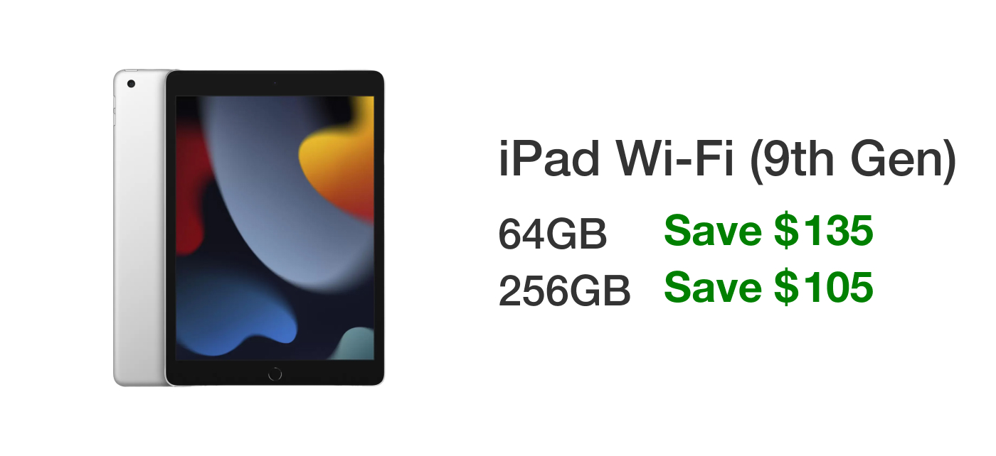 iPad Wi-Fi (9th Gen)