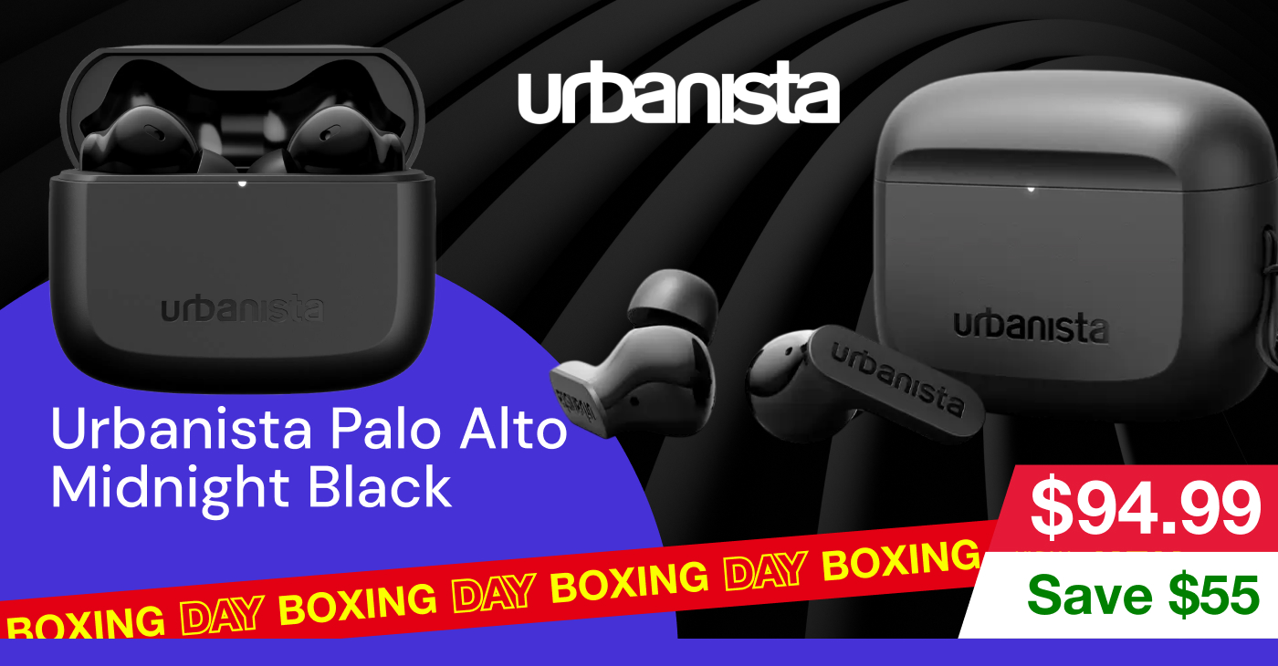 Urbanista Palo Alto Midnight Black Earphones