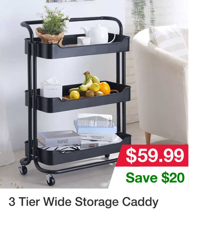 3 Tier Wide Storage Caddy