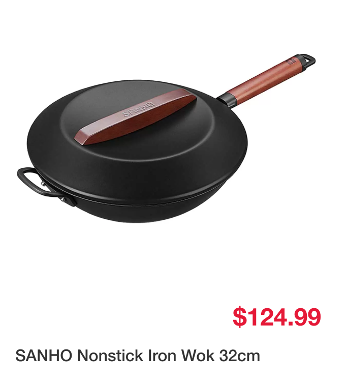 Sanho Iron Nonstick Iron Wok 32cm