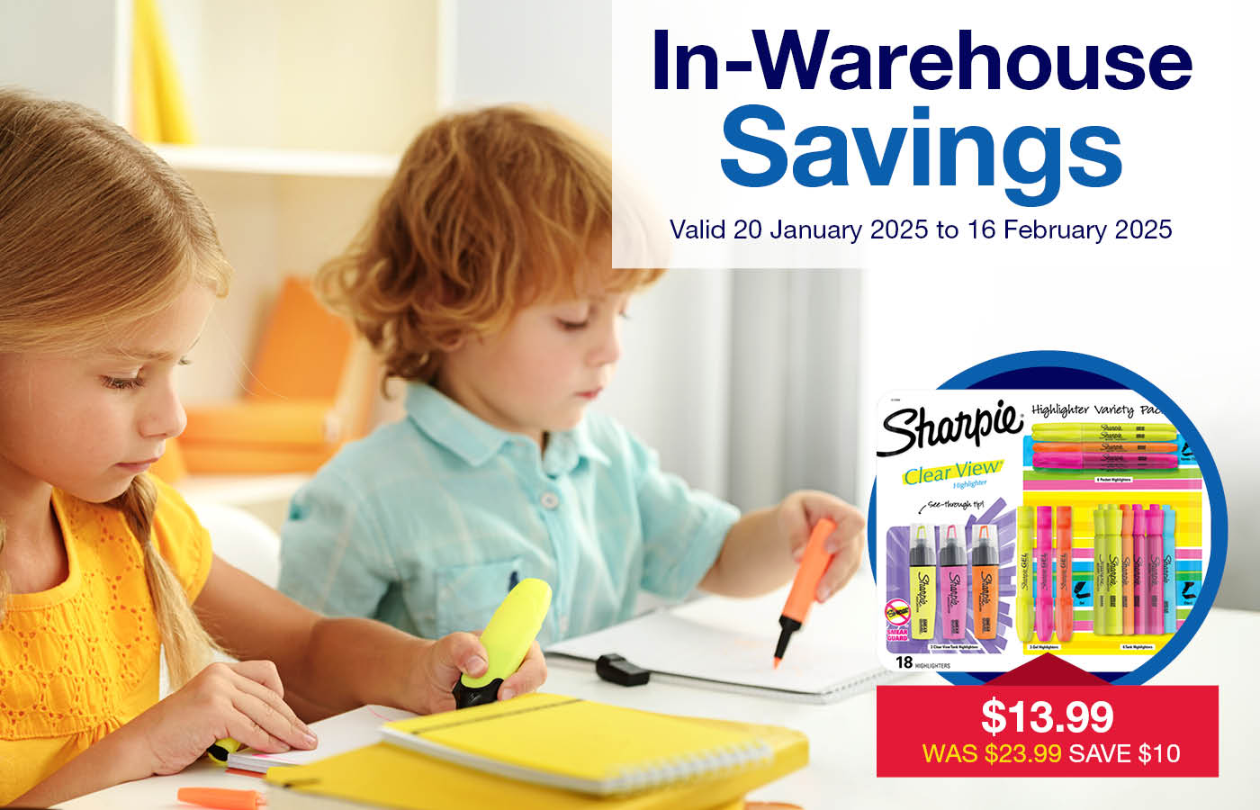 In warehouse savings | Banner