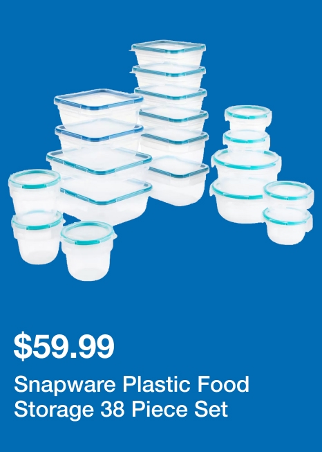 Snapware Plastic Food Storage 38 Piece Set