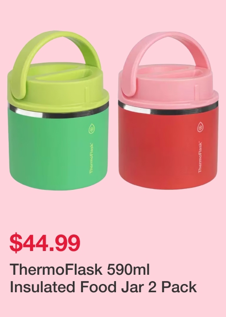 ThermoFlask 590ml Insulated Food Jar 2 Pack