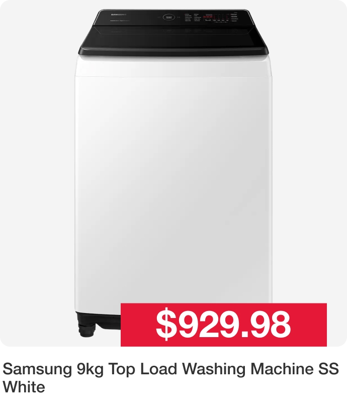 Samsung 9kg Top Load Washing Machine SS White