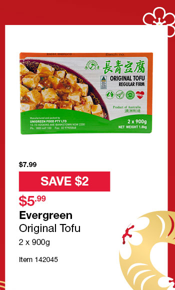 Evergreen Original Tofu 2 x 900g