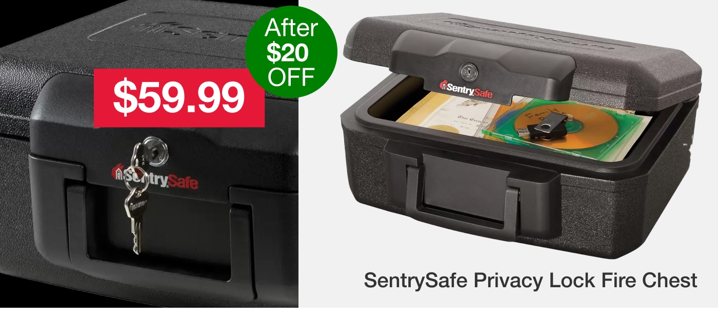 SentrySafe Privacy Lock Fire Chest