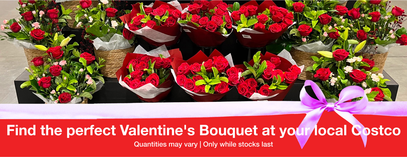 Find the perfect Valentine's Bouquet at your local Costco