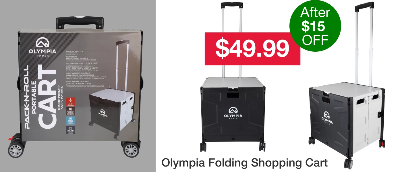 Olympia Folding Shopping Cart