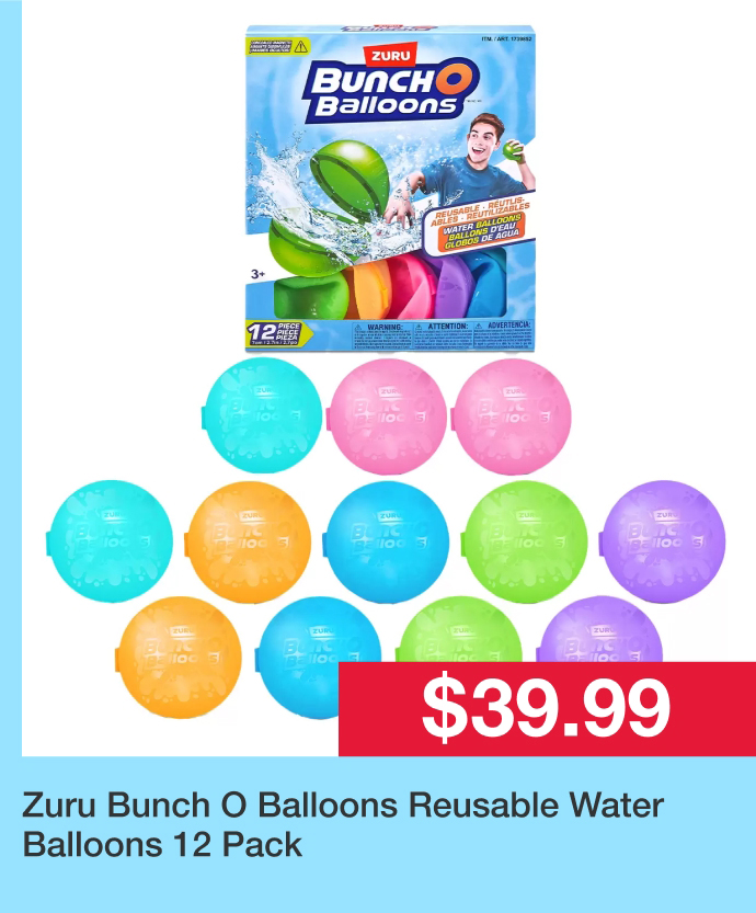 Zuru Bunch O Balloons Reusable Water Balloons 12 Pack