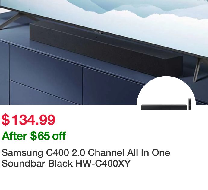 Samsung C400 2.0 Channel All In One Soundbar Black HW-C400XY