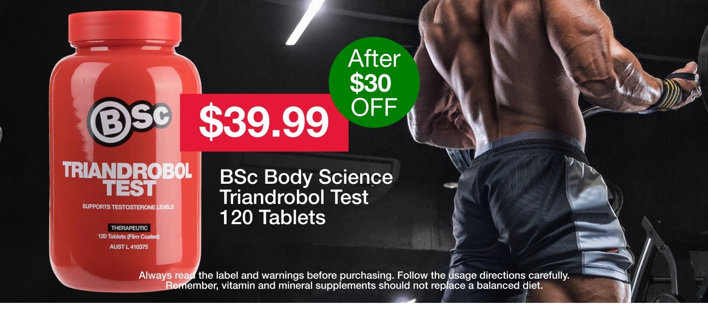 BSc Body Science Triandrobol Test 120 Tablets