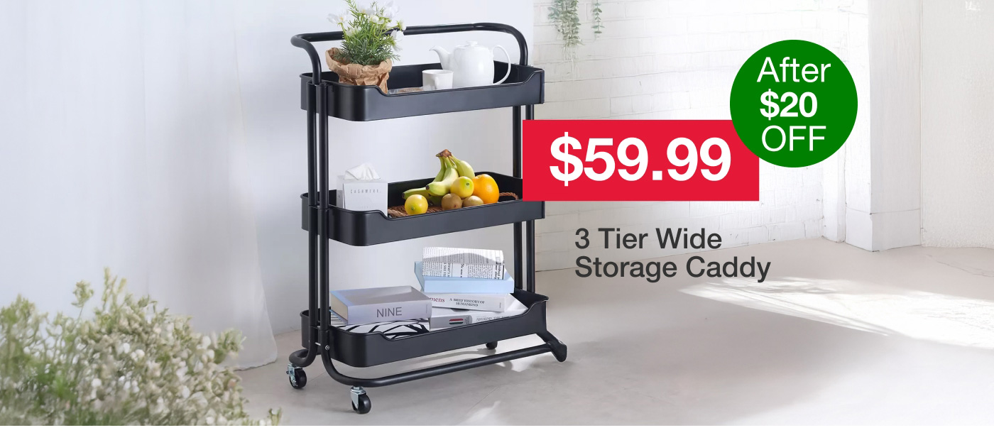 3 Tier Wide Storage Caddy