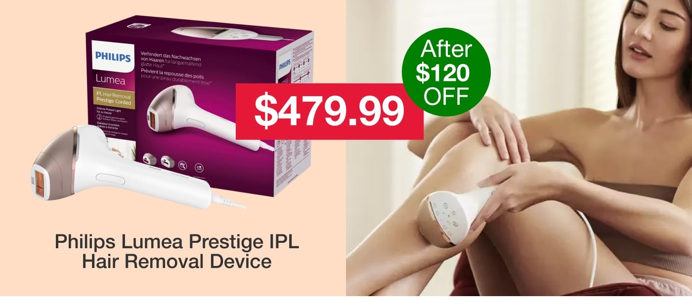 Philips Lumea Prestige IPL Hair Removal Device