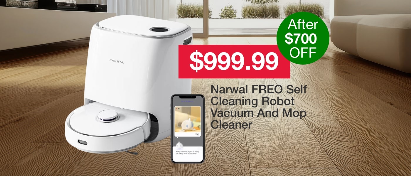 Narwal FREO Self Cleaning Robot Vacuum And Mop Cleaner