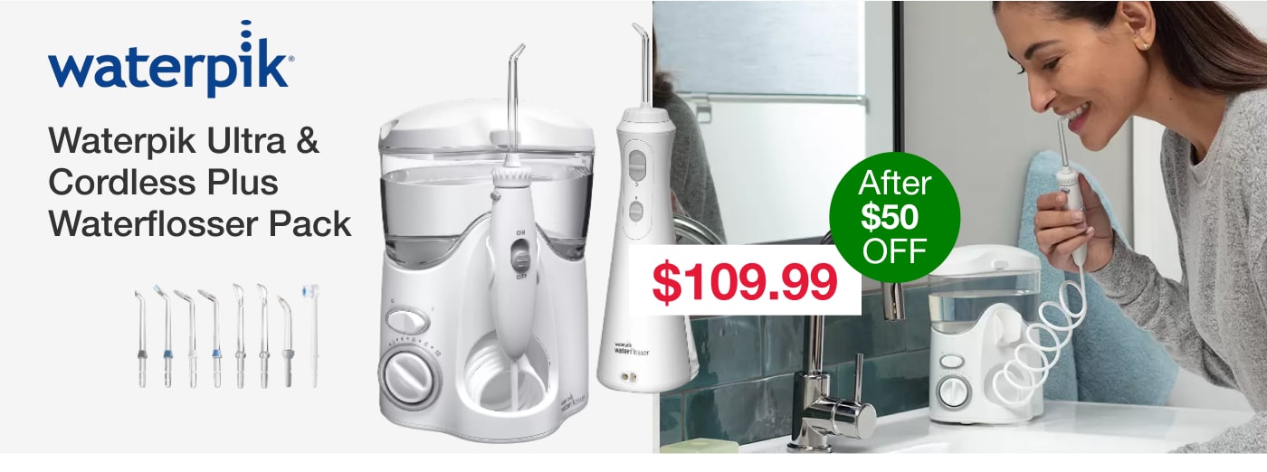 Waterpik Ultra & Cordless Plus Waterflosser Pack