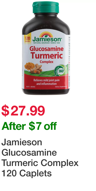 Jamieson Glucosamine Turmeric Complex 120 Caplets