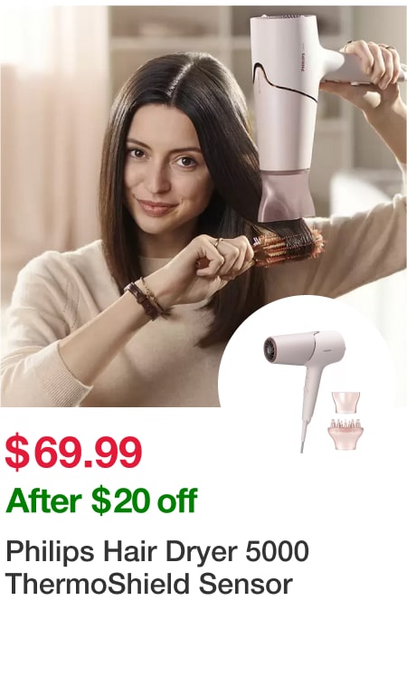 Philips Hair Dryer 5000 ThermoShield Sensor 