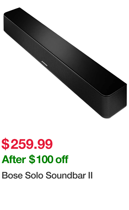 Bose Solo Soundbar II 