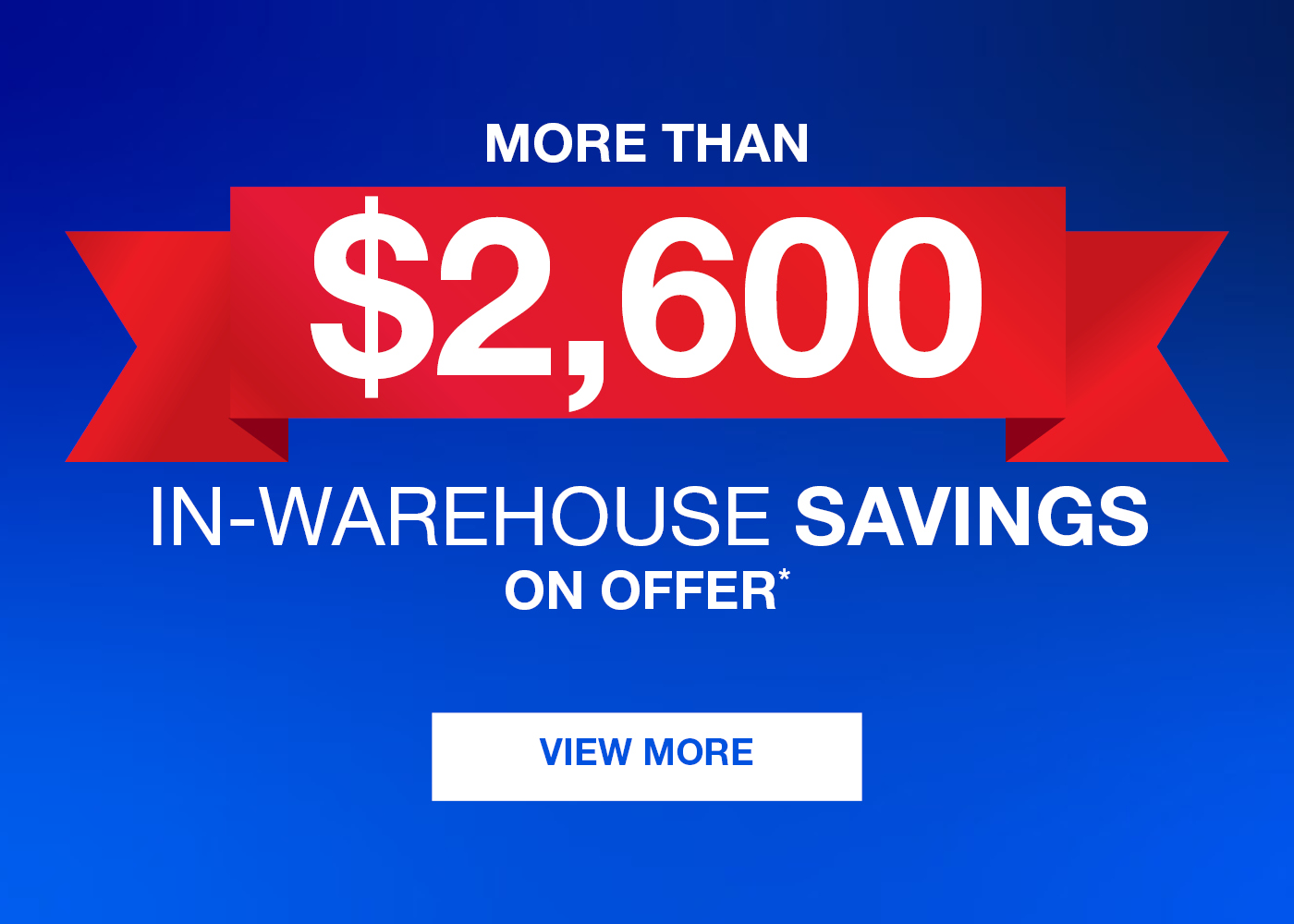 In-warehouse Savings | Banner