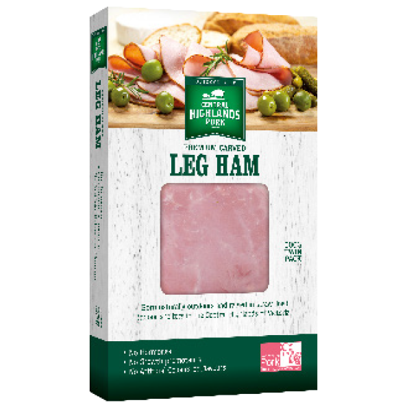 Central Highlands Pork Carved Leg Ham 2 x 250g