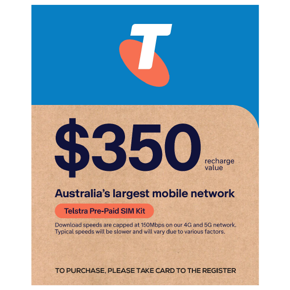 Telstra Prepaid $350 SIM with $35 Costco Shop Card