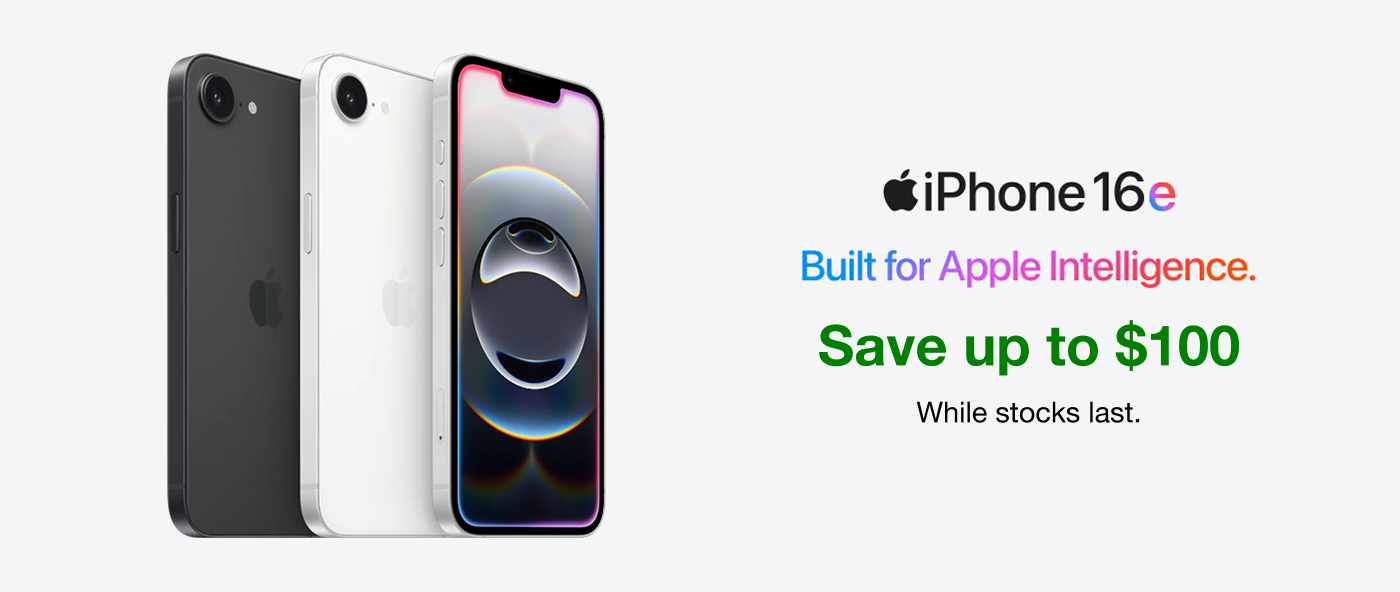 Save up to $100 on selected-iPhone-16e