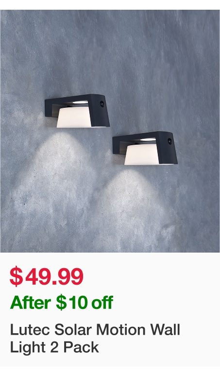 Lutec Solar Motion Wall Light 2 Pack