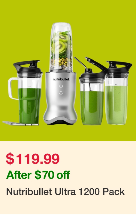 Nutribullet Ultra 1200 Pack NB07500-1214S