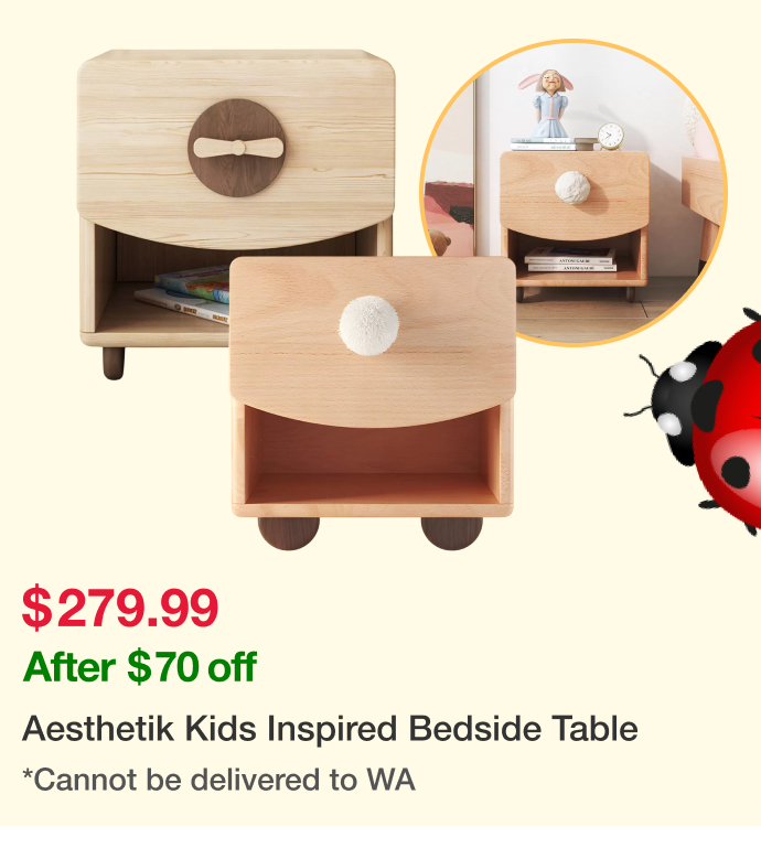 Aesthetik Kids Inspired Bedside Table